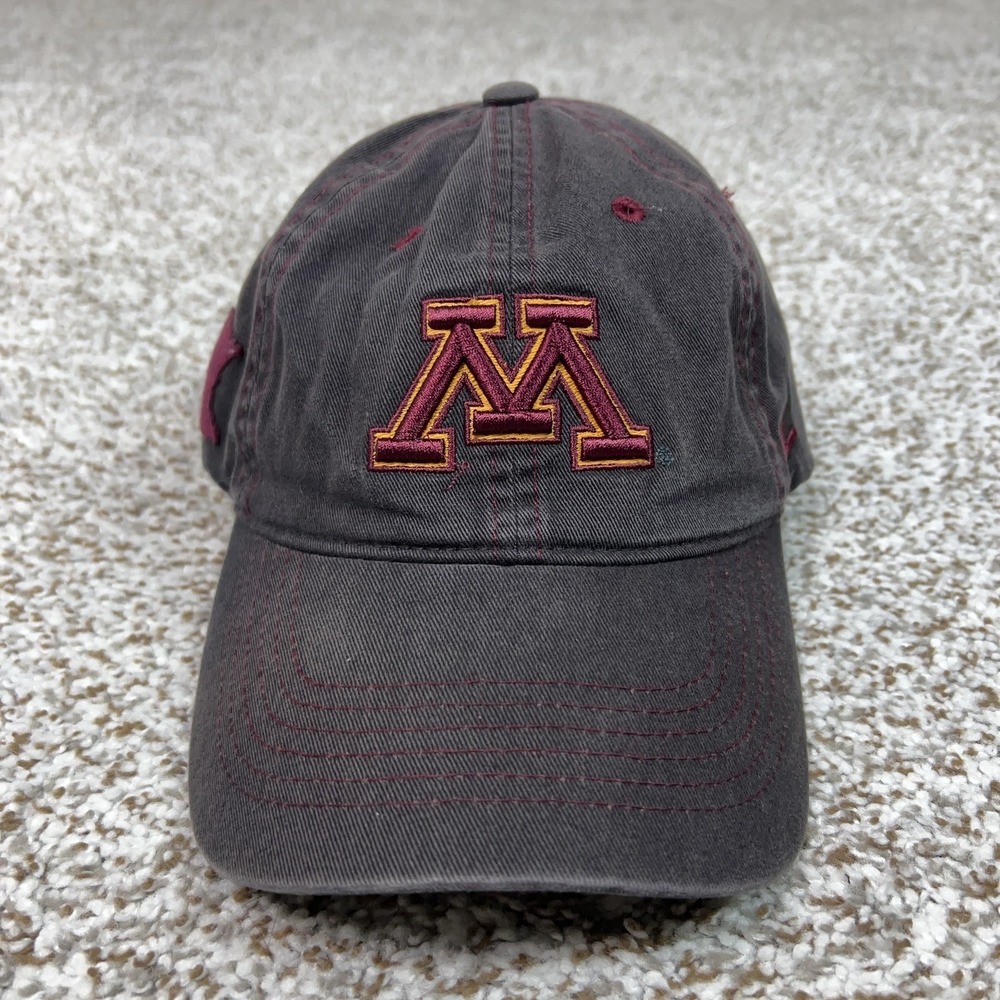 Minnesota Golden Gophers Hat Cap Strap Back One Size Gray NCAA Football Zephyr